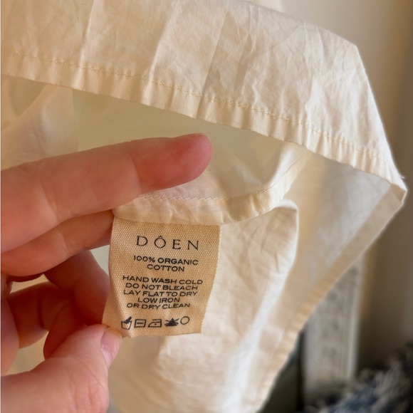 DÔEN Tess Top White Eyelet Lace Blouse Feminine Boho Chic medium - Picture 7 of 7